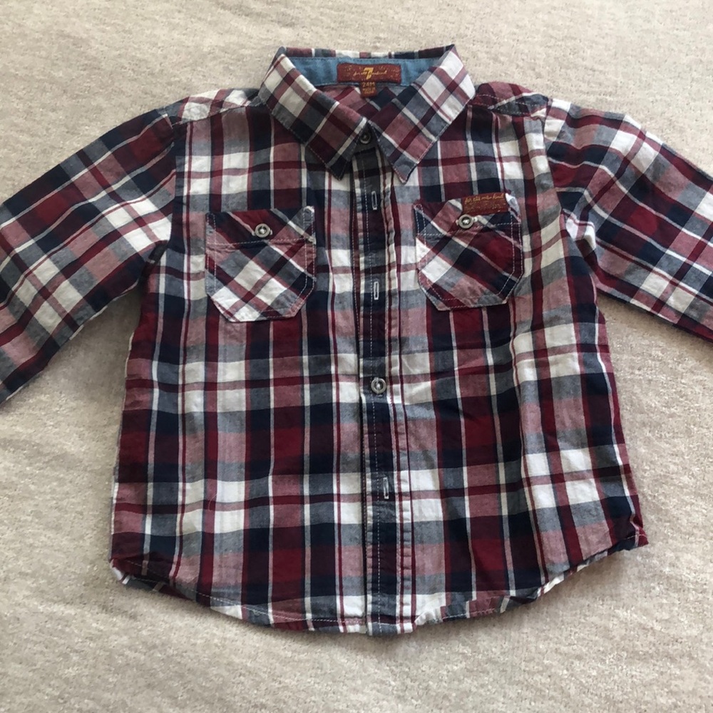 7 for all man kind button down shirt